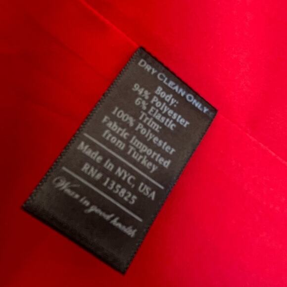 No. 6 Store Siene A-Line Tie Dress in Red Wisteria Floral Print Size Large - Picture 8 of 9